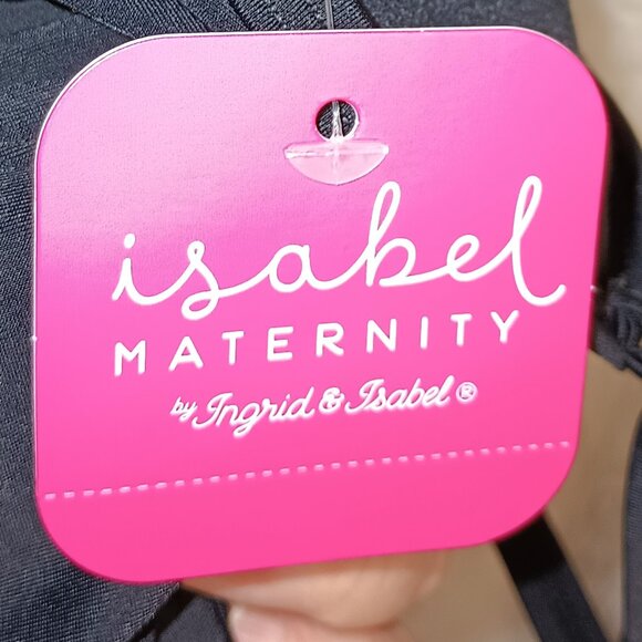 NEW Isabel Maternity By Ingrid & Isabel Black Ruffle Flounce Swimsuit XL - Picture 6 of 7